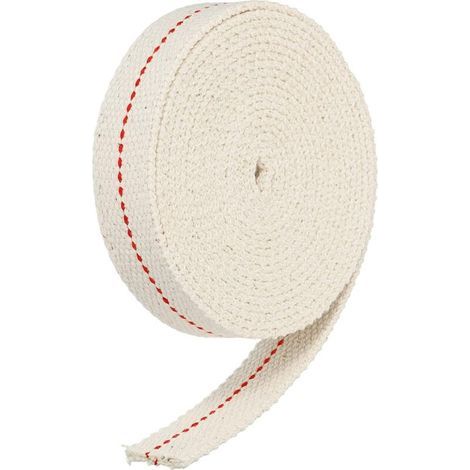 Lamp Wick, 500CM Flat Oil Lamp Wick in 100% Cotton Replacement Wicks Lantern 2CM Width for Kerosene Lamp Oil Burner (White) (1/4)