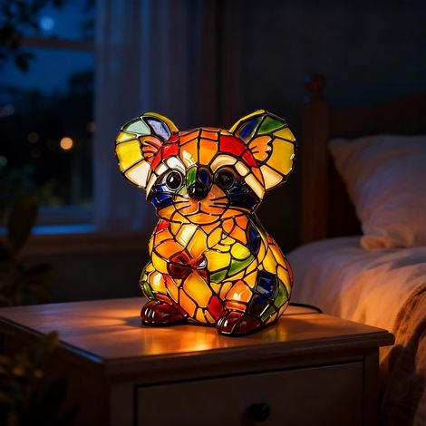 Veilleuse 3D en forme d'animal mignon en forme d'écureuil (1/5)