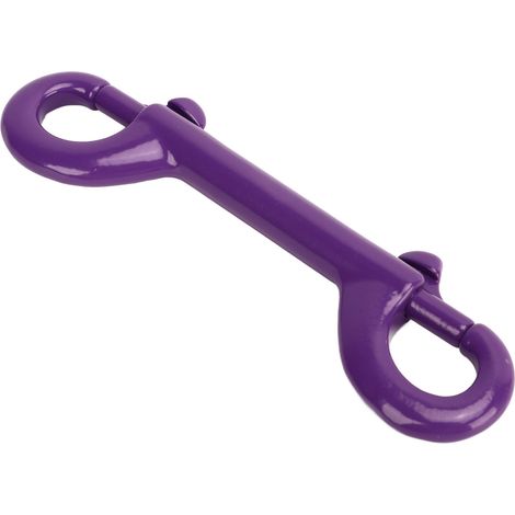 115mm Mousqueton double déclenchement en acier inoxydable 316, crochets à ressort pour sécurité BCD, accessoires de plongée violet (1/5)