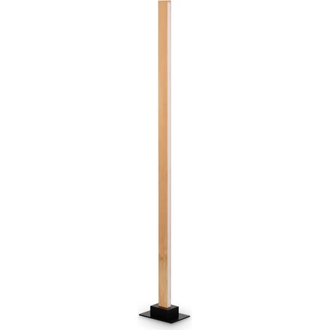 Ideal Lux CRAFT Dimmbare LED-Stehleuchte Holz, eingebauter Schalter, 3000K (1/2)