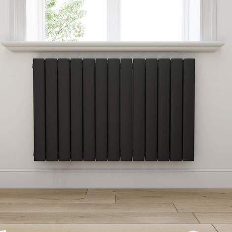 ELEGANT Design Heizkörper Anthrazit Flachheizkörper Heizung Horizontal Doppellagig 630x1001mm