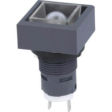 Georg Schlegel Meldeleuchte beleuchtbar, quadratisch, QUARTRON Flachstecker 2,8mm x 0,8mm - 1 Stück