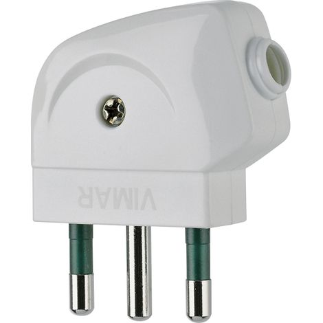 VIMAR - 00212.B 2P+T 16A S17 90°-Stecker weiß