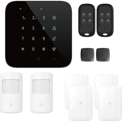 Alarme maison wifi et gsm 4G sans fil connectée Casa Noire - kit 6 (1/5)