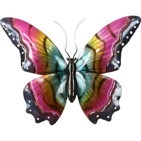 Signes Grimalt Aplique Metal Adorno Pared  Adorno Pared Mariposa M Apliques Metal Rosa 2x32x25cm 35048