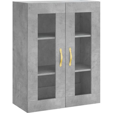 Maison Exclusive - Armario de pared gris hormigón 69,5x34x90 cm (1/5)