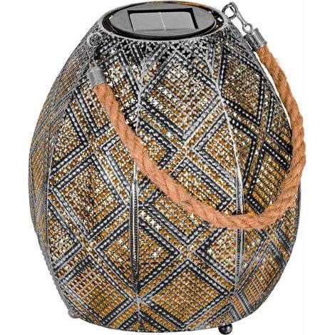 Lampada Contemporanea Da Esterno ZSolar Led Metallo Argento Antico (1/3)