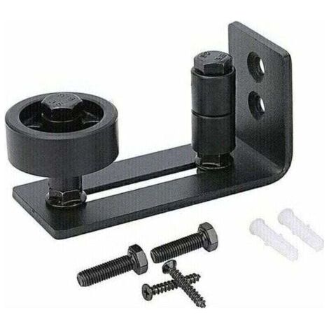 Rails de sol pour porte de grange coulissante – 8 options d'installation pour les bricoleurs – Rouleaux de support pour rail de sol de porte – Compatible avec les rouleaux inférieurs réglables (1/5)