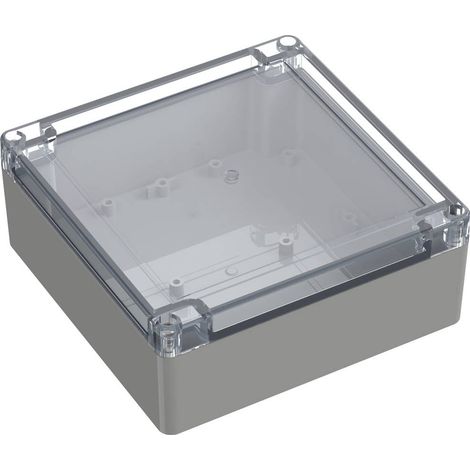 TRU COMPONENTS TC-10860864 Contenitore universale 149.90 x 149.90 x 60 Policarbonato Grigio luminescente 1 pz. (1/2)
