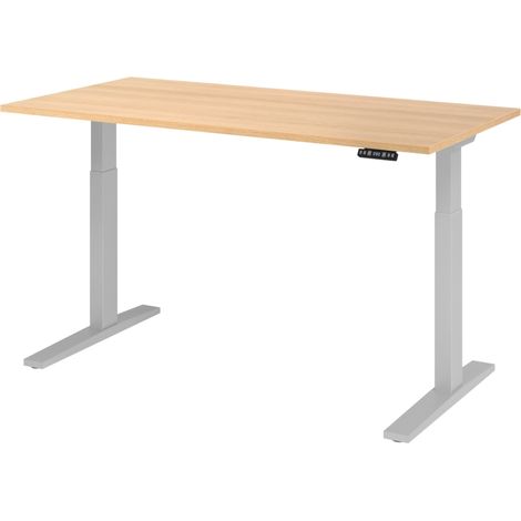 bümö Schreibtisch elektrisch XMKA Rechteck: 160 x 80 cm  Eiche