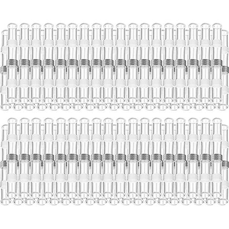 Paquet de 200 connecteurs à souder 26-24 AWG Connecteur fusionné pour fil d'étanchéité Connecteur bout à bout thermorétractable Pinces de fil d'épissure électrique bout à bout isolées et étanches (1/5)