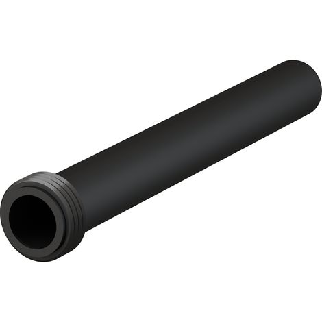 Alcadrain Verlängerungsstück für Wand-WC mit Gummimanschette, Ø 45 mm, Länge 300 mm, PP, schwarz (1/2)