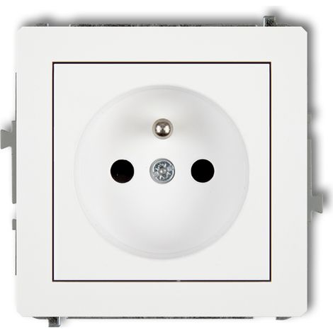 Meccanismo a presa singola Karlik Deco Z/U 2P+Z 12DGP-1ZP bianco (1/3)