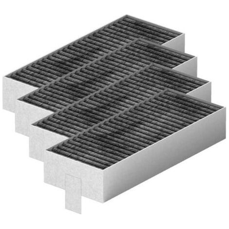 Lot de 4 filtres à charbon actif pour hotte aspirante Siemens HZ9VRCR0 17004796 / Bosch HEZ9VRCR0 17004805 / Neff Z821VR0 17004806 / Gaggenau CA282111 / Constructa CZ9VRCR0-Muntra (1/5)