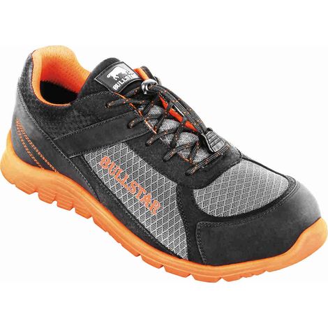 Bullstar Sicherheitsschuh ULTRA S1)PS (Farbe schwarz/orange, Größe 47)
