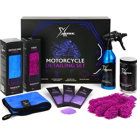 Kit de lavage et d'entretien moto Xzone, protection céramique 4 éléments (1/5)