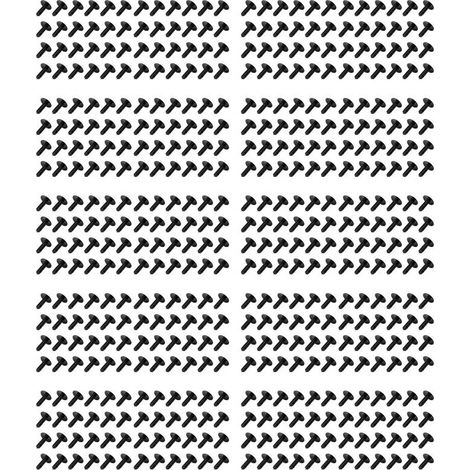 Convient pour 480 fixations à rivets en plastique noir à bouton-poussoir avec un diamètre de trou de 5 mm.