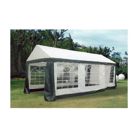 Destockoutils – Tente de réception 3x6 m – Structure PE 180 gr waterproof – Hauteur 2,60 m – Tubes diamètre 38 mm – Inclus : tous les côtés (1/2)