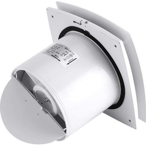 Ventilateur d'extraction Ventilateur Silencieux Extracteur d'air mural pour Salle de Bain cuisine Toilette Chambre Bureau en ABS à faible consommation d'énergie 22w blanc (1/4)