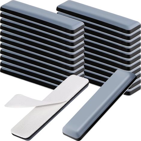 19 x 70 mm 24Pièces Patins de Meubles Autocollants Protection pour parquet, carrelage Glisse silencieuse Protection Anti Rayures pour chaises (1/5)