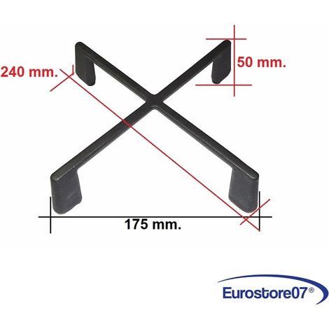Griglia ghisa brunita cucina aeg - zanussi mm 240 x 240 X 50 h 140019925043 (1/4)