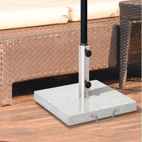 pied parasol mobile fixation marbre 40x40 cm gris OKMYHOME (1/5)