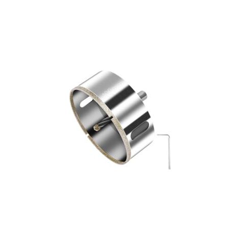 Sega a tazza per piastrelle, sega a tazza diamantata da 68 mm con punta di centraggio, punta diamantata per carotaggio, seghe a tazza diamantate, per tagliare vetro, piastrelle, ceramica, marmo, calca