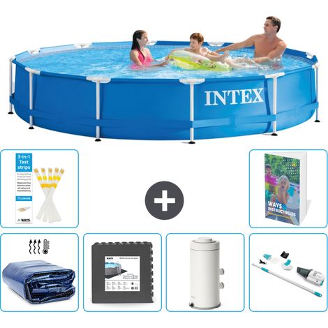 Frame Pool Rund - 366x76 cm - 7-teilig S141