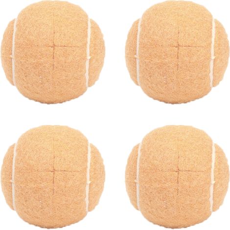 Lot de 4 protège-pieds de meubles en forme de balle de tennis avec ouverture en croix, antidérapants, pour canapé, salle à manger ou bureau. (1/5)