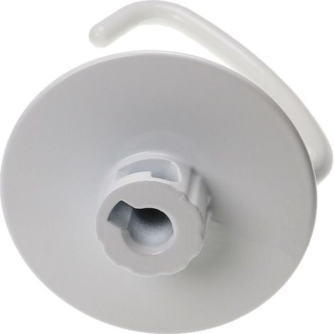 Gancio impastatore compatibile con i robot da cucina Artisan 5K45SSEOB, 5K45SSEWH, 5KSM125EAC - Pala, 14,5 x 12 cm, alluminio bianco (1/3)