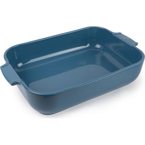 PEUGEOT - Teglia rettangolare in ceramica - 36 cm x 22 cm x 6,8 cm - Capacità: 3,8 L - Garanzia 10 anni - Made in France - Colore azzurro (1/5)