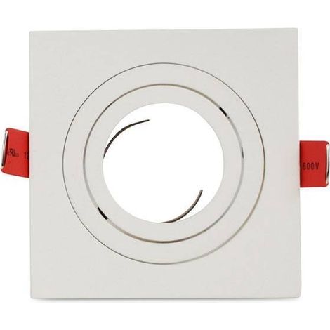 PREMIUM quadratisches schwenkbares Downlight für GU10 / MR16