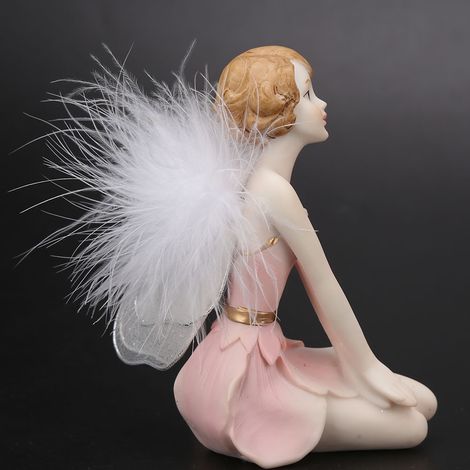 Figurines d'anges européens artisanales en résine, faites à la main, pour décorer votre intérieur. (1/5)