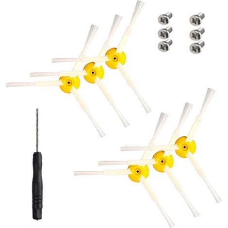 Lot de 6 balais latéraux de rechange pour les séries 500, 600 et 700 - Vis (1/5)