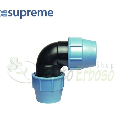 S120040000 - Gomito a 90 gradi a compressione 40 x 40