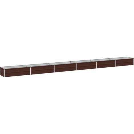Cama de Jardín Elevada Marrón 480 x 40 x 24 cm vidaXL