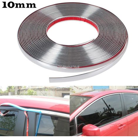 Nastro paracolpi per profilo portiera auto cromato Misura - 10mm x 3 Metri (1/5)