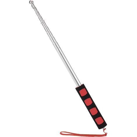 Tout nouveau mât de drapeau télescopique extérieur en acier inoxydable de 2 mètres pour mât de drapeau des enseignants pointeur d'enseignement bannière de guide touristique 79" Flagstaff (1/5)
