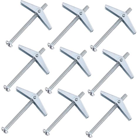 Boulons Ancrage Acier Inoxydable, Lot 10, Manchon Expansion, Mural et Cloison, Écrou Oreilles, pour Maison et Jardin (1/5)