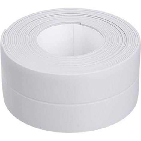 Enowelir Ruban étanche PVC Ruban Adhésif Blanc 3.2m3.8cm Bande Etancheite Autocollante pour Cuisine Bonde de Lavabo Salle de Bain (1/4)
