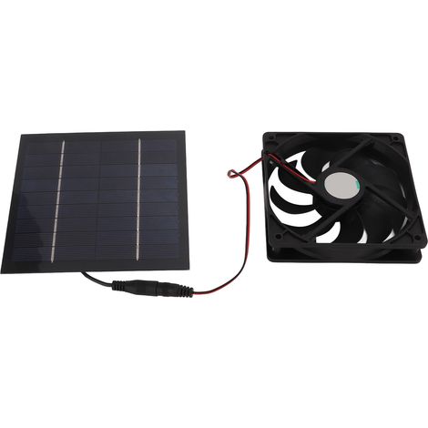 Mini ventilateur d'extraction de panneau à énergie solaire de 10 W étanche pour les serres de yacht de RV maisons d'animal familier poulaillers (1/5)