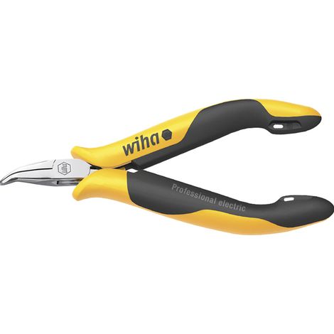 Wiha Pinza a becchi mezzitondi e tronchesi Professional ESD Forma curva, circa 45° 120 mm, 4 3/4" (26802)