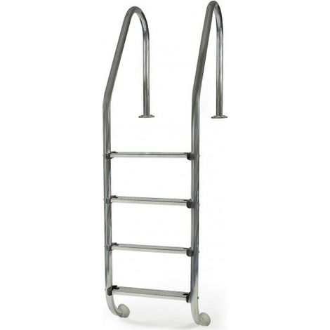 Scaletta piscina interrata in acciaio inox 4 gradini