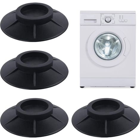 4 pièces tapis anti vibration machine a laver, anti vibration machine a laver - empêcher le lave-linge de bouger - patin anti vibration lave linge pour machines à laver et sèche-linge (1/5)