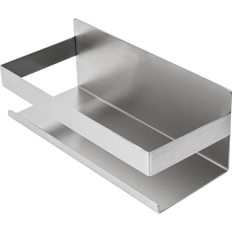 Etagere De Douche - Acier Inoxydable 304 - Sans Perçage - Pour Salle De Bain Et Cuisine - 24 x 10 x 9 Cm - 1 Pièce (1/5)