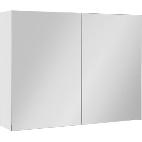 Specchio contenitore bagno Lavia, Bianco, 80 x 60.2 cm, Vicco (1/5)
