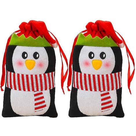 2er-Geschenktüte mit Weihnachtsmotiven