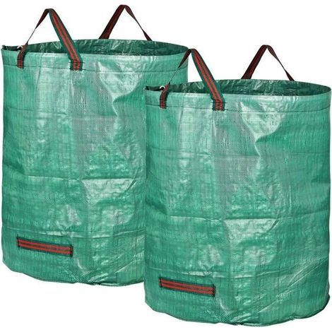 BEMSM gewebter Müllsack – 272 l, für Gartenabfälle – Grün (1/4)