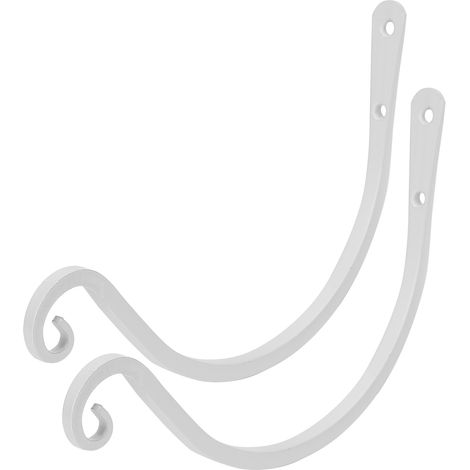 Hängekorbhalterung für Blumentöpfe, Pflanzen, Laternen, Terrassendekoration, 8 Zoll, Weiß (1/5)