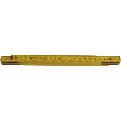 LEVIOR Klapplineal 1m - PROFI Holz gelb 13021.01